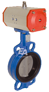 Затвор дисковый Butterfly valve-WA, DN300, with actuator-OD, DW160 GGG-40/stainless steel/NBR, double acting