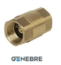 Клапан обратный пружинный GENEBRE 3120 05 DN020 PN12, корпус - латунь, клапан - полиамид, ВР/ВР, резьба BSPP (8 шт в коробке)