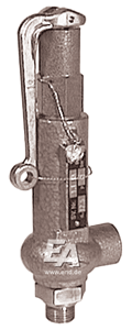 Предохранительный клапан 11/2"-1", вход/выход с газонепроницаемым колпачоком, нерж. сталь