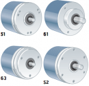 Энкодер RSI 503 63 160имп., 5VDC, TTL, 10мм c фаской, угл. каб. 1,5м